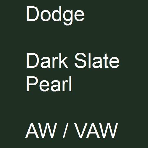 Dodge, Dark Slate Pearl, AW / VAW.